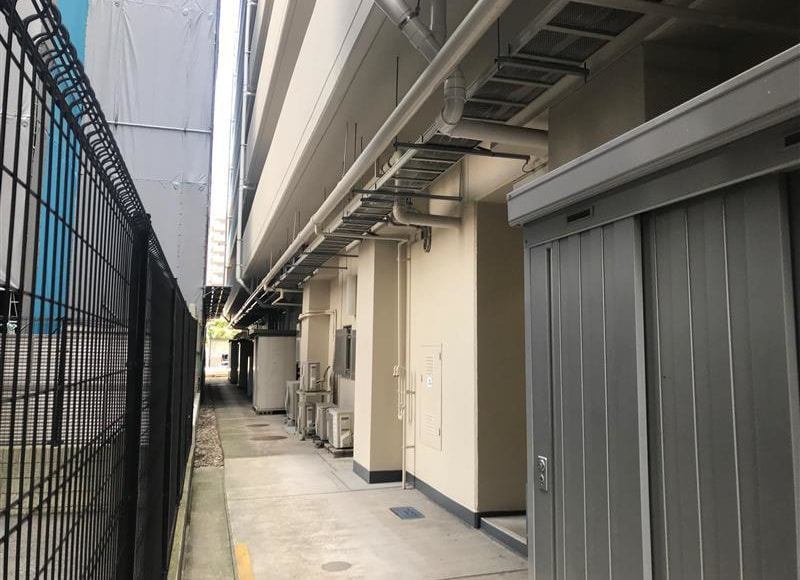 HP耐震工法(外付け工法の) 完了状況